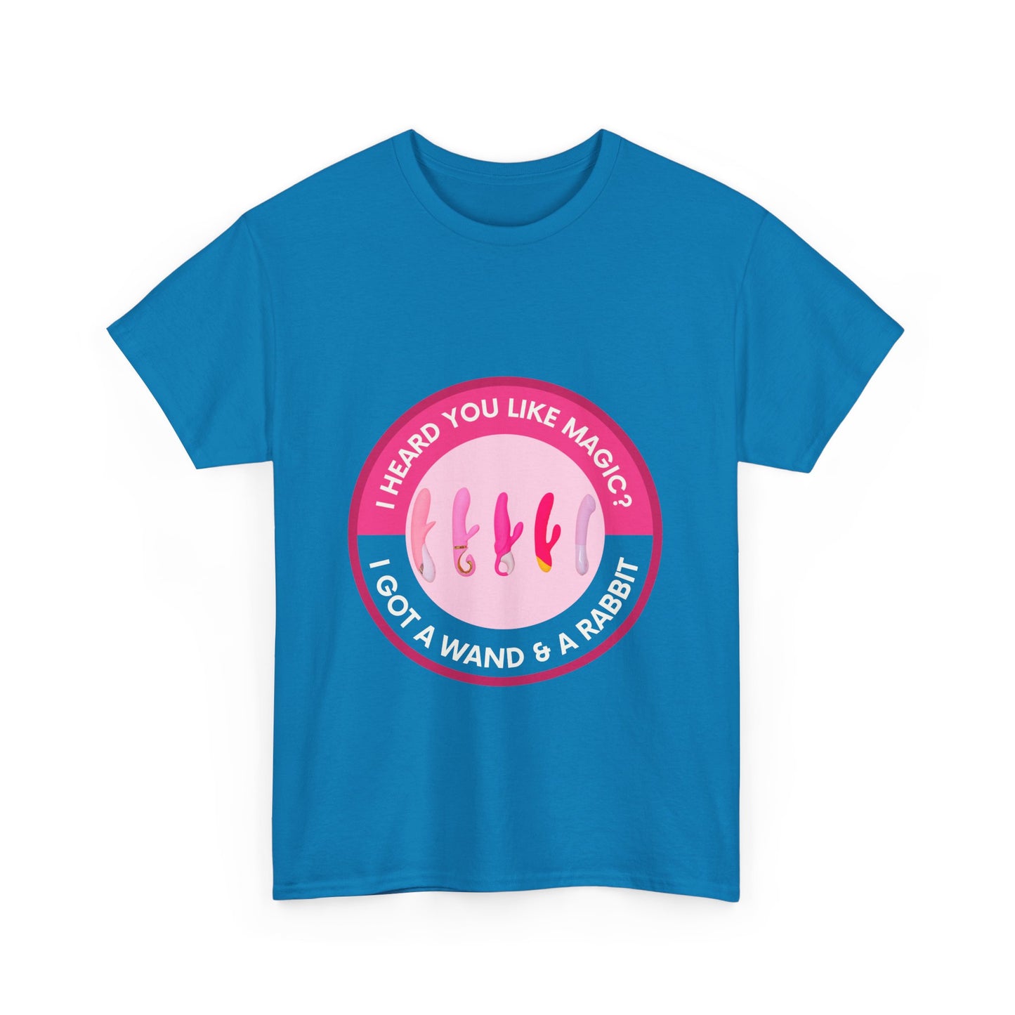 Magic Wand and Rabbit Unisex Tee - Fun Gift for Magic Lovers, Unique Birthday Shirt, Fantasy Apparel, Quirky Casual Wear, Festival Top