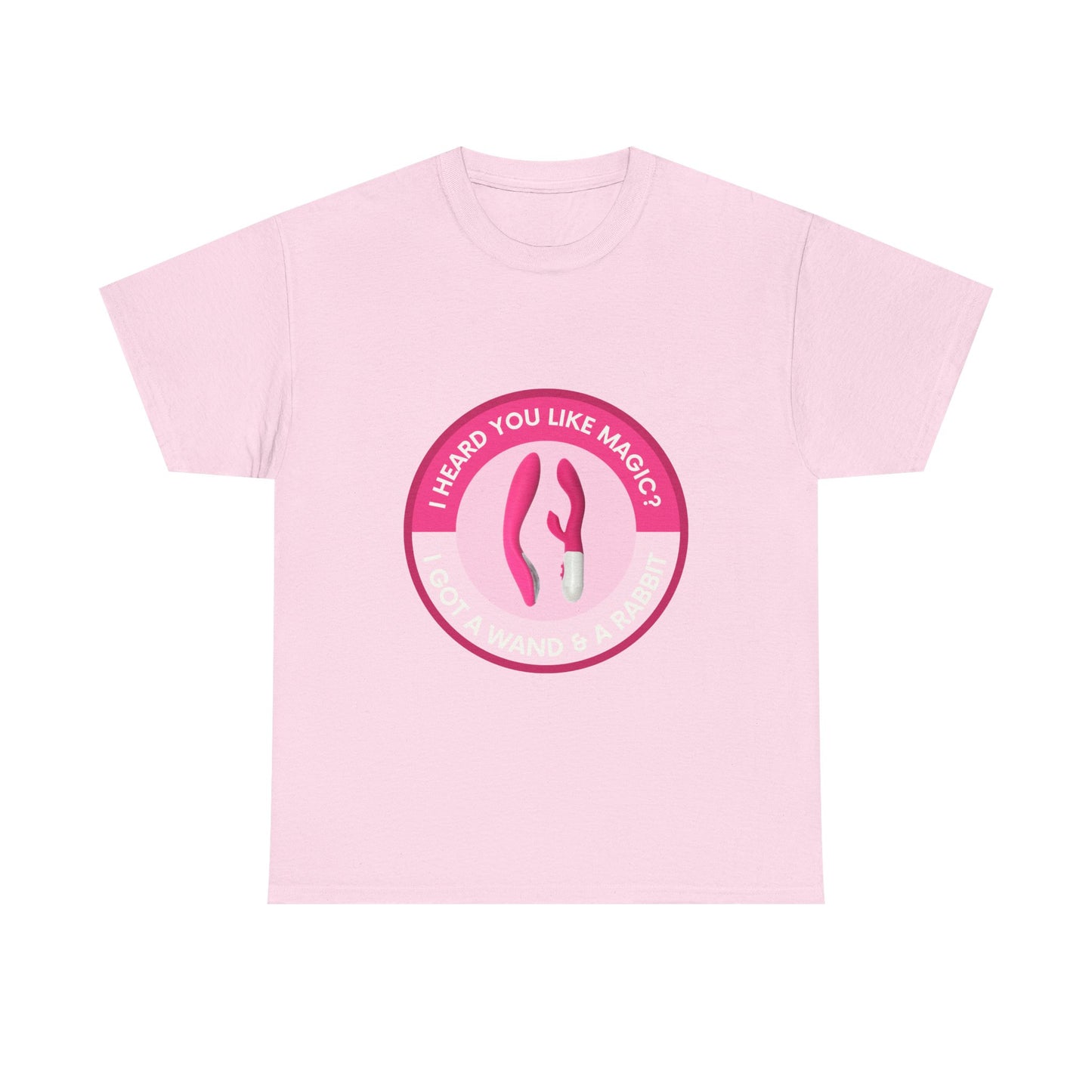 Wand & Rabbit Magic Love Unisex Tee - Casual, Fun, Gift for Friends, Festivals, Occasions, Humor, Creative Design