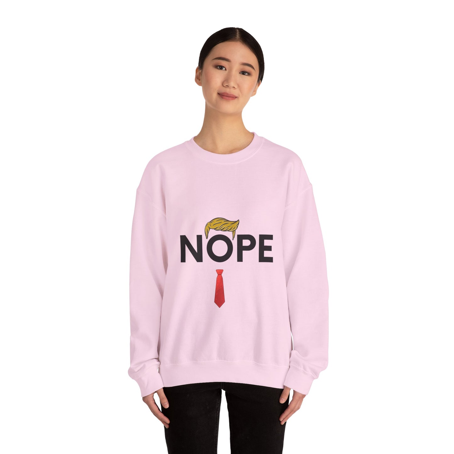NOPE TRUMP Unisex Heavy Blend™ Crewneck Sweatshirt