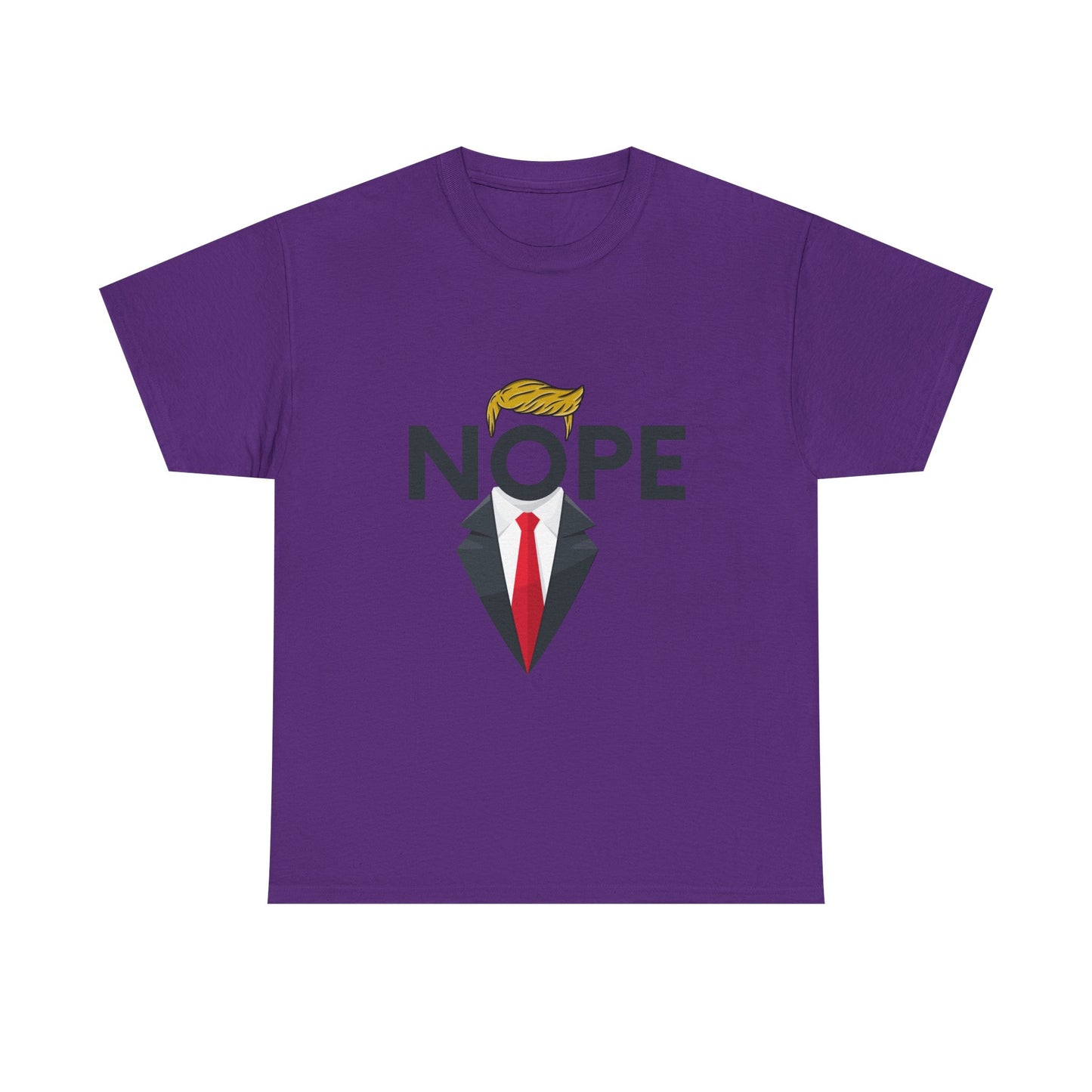 NOPE TRUMP Mocking President Tee, Funny Political Shirt, Unisex Cotton T-Shirt, Election Humor Gift, Statement Tee, Everyday Wear