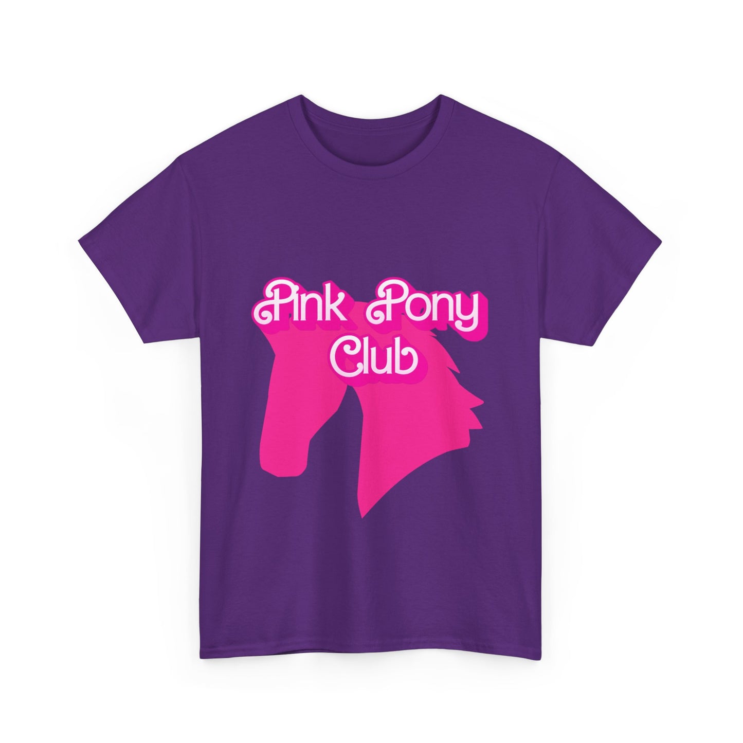 Pink Pony Club Tee - Fun Graphic T-Shirt for Animal Lovers, Horse Enthusiasts, Gifts for Friends, Birthday Parties, Everyday Wear