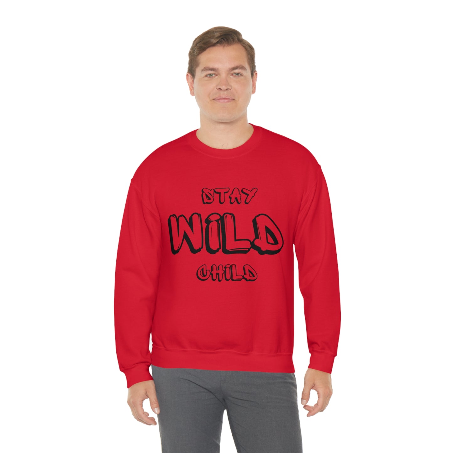 STAY WILD CHILD Unisex Heavy Blend™ Crewneck Sweatshirt
