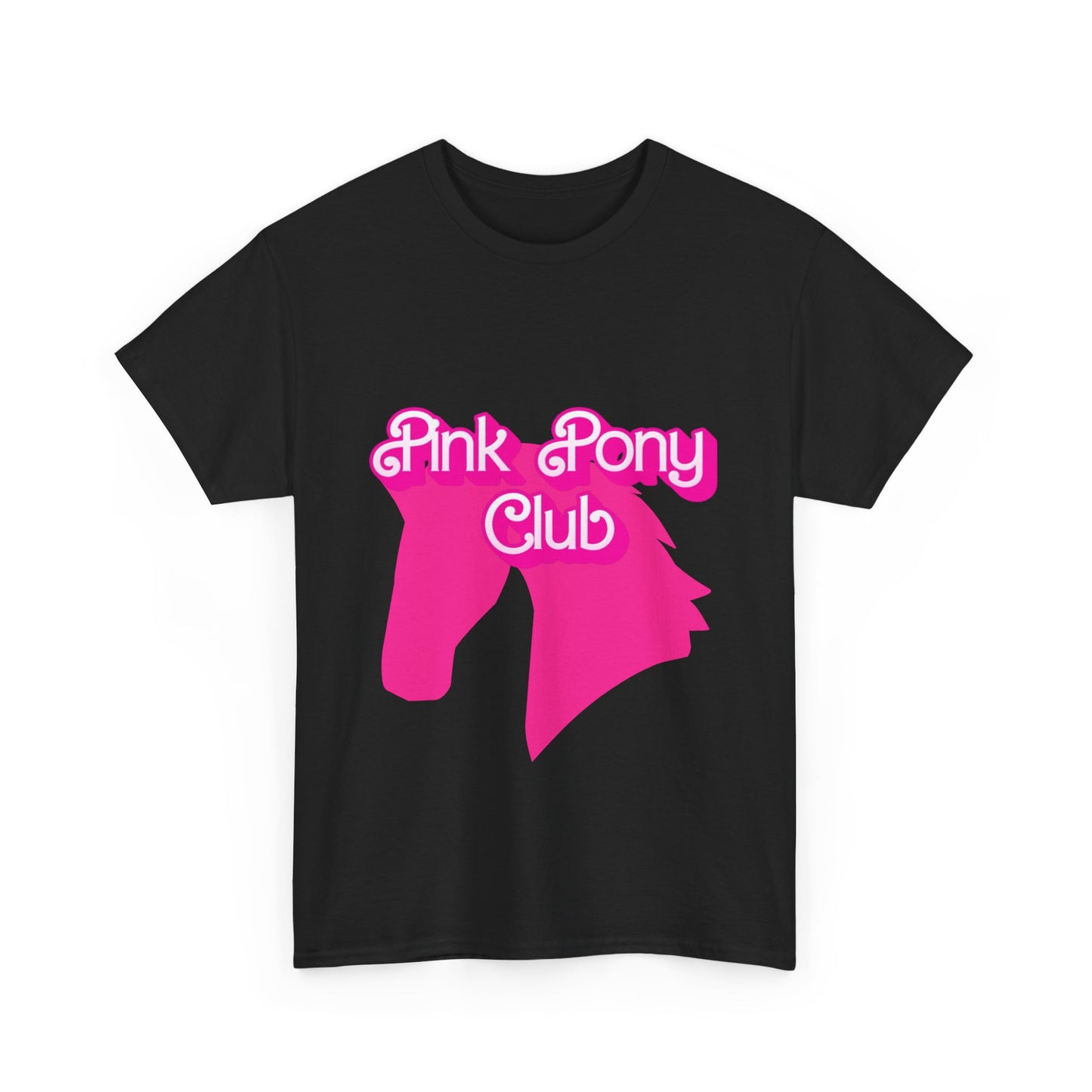 Pink Pony Club Tee - Fun Graphic T-Shirt for Animal Lovers, Horse Enthusiasts, Gifts for Friends, Birthday Parties, Everyday Wear