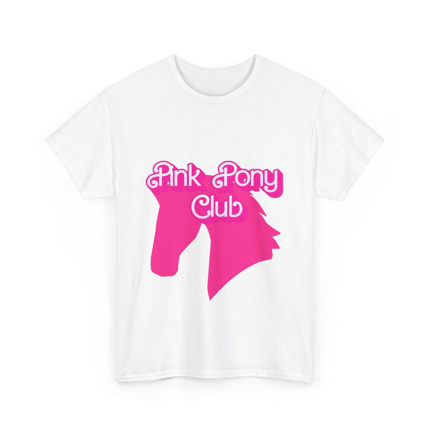 Pink Pony Club Tee - Fun Graphic T-Shirt for Animal Lovers, Horse Enthusiasts, Gifts for Friends, Birthday Parties, Everyday Wear