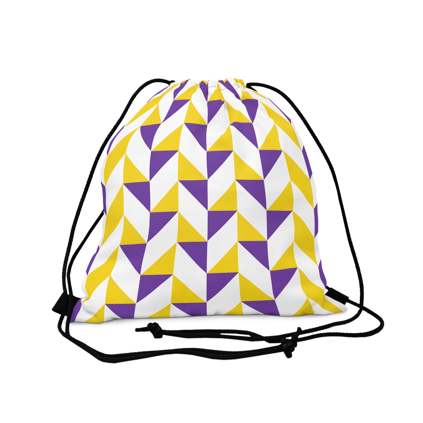 Purple & Gold Outdoor Drawstring Bag