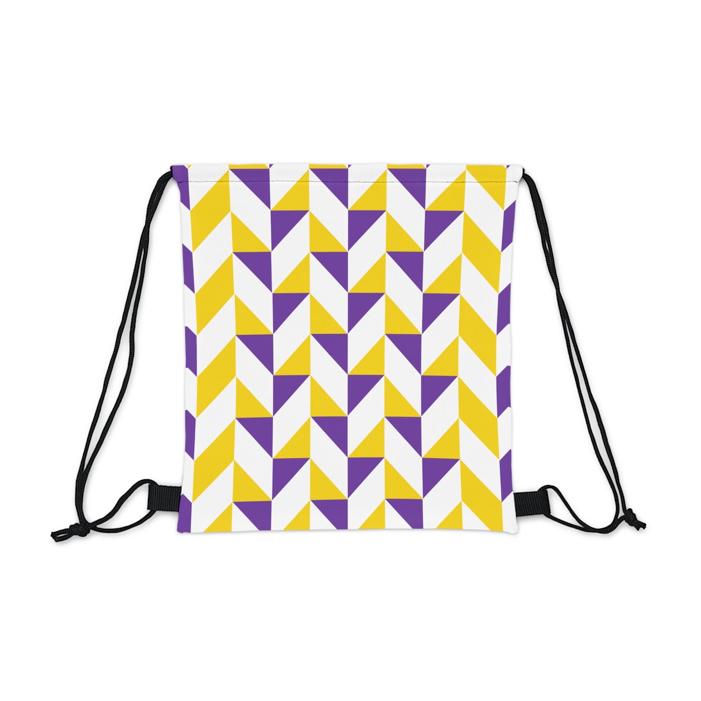 Purple & Gold Outdoor Drawstring Bag