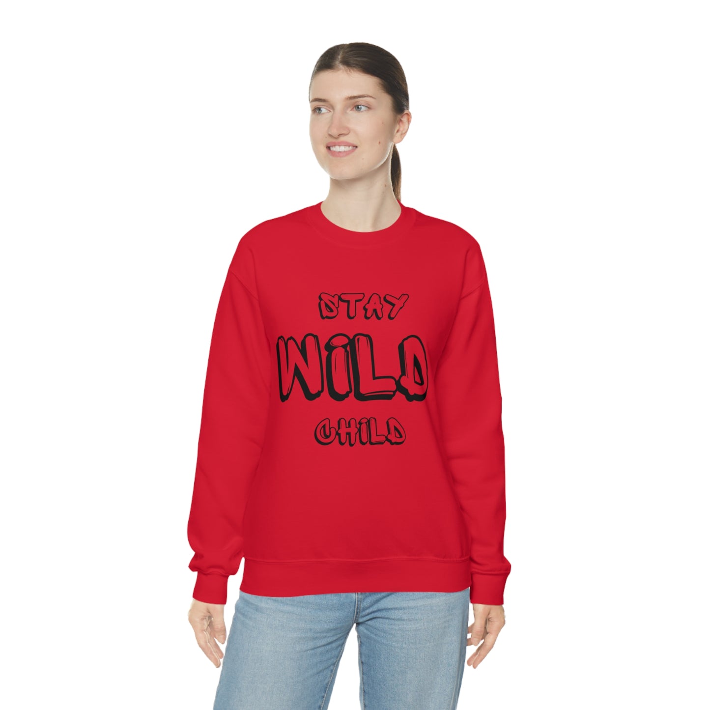 STAY WILD CHILD Unisex Heavy Blend™ Crewneck Sweatshirt