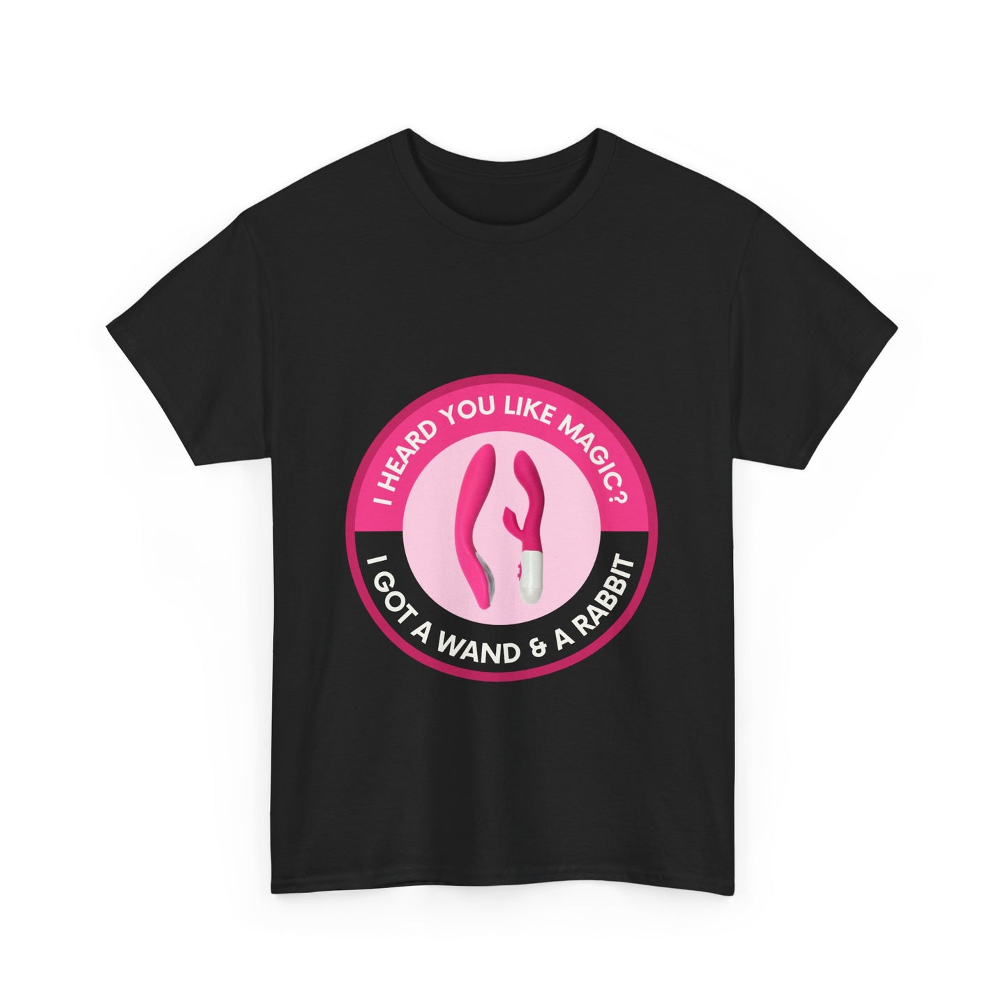 Wand & Rabbit Magic Love Unisex Tee - Casual, Fun, Gift for Friends, Festivals, Occasions, Humor, Creative Design
