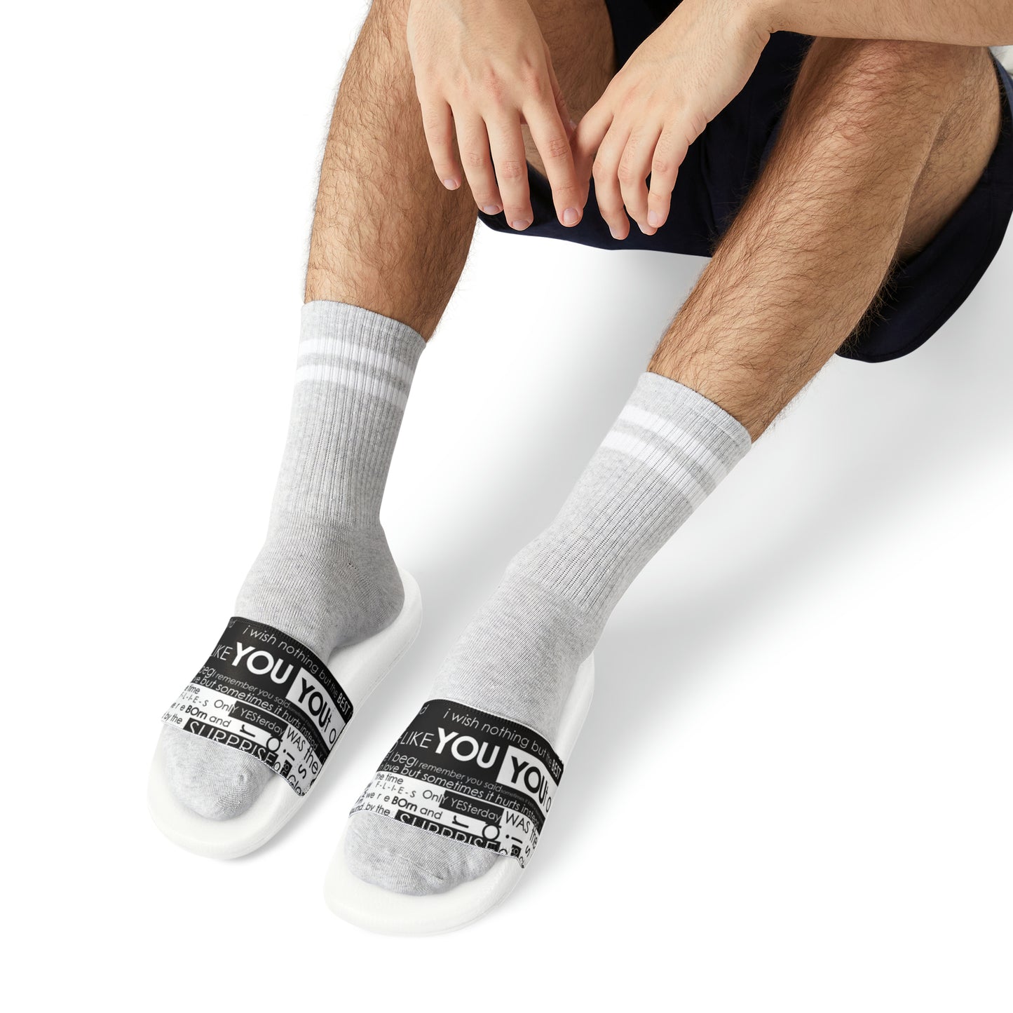 Someone Like You Men's PU Slide Sandals