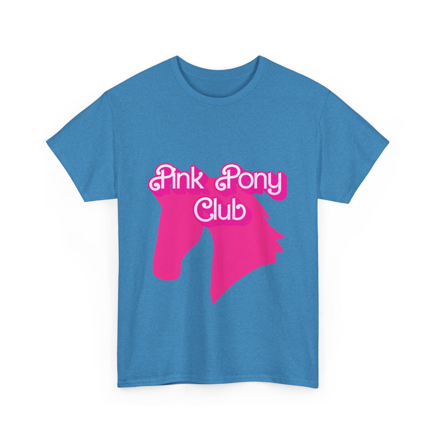 Pink Pony Club Tee - Fun Graphic T-Shirt for Animal Lovers, Horse Enthusiasts, Gifts for Friends, Birthday Parties, Everyday Wear
