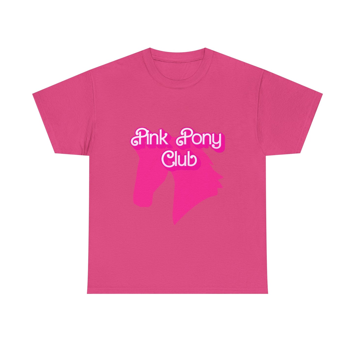 Pink Pony Club Tee - Fun Graphic T-Shirt for Animal Lovers, Horse Enthusiasts, Gifts for Friends, Birthday Parties, Everyday Wear