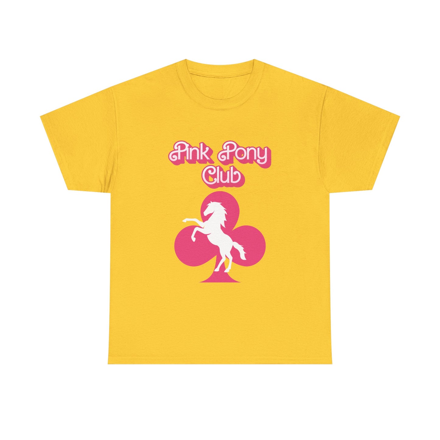 Retro Pink Pony Club Tee | Unisex Cotton Shirt, Graphic Tee, Gift for Horse Lovers, Birthday Celebration, Casual Wear