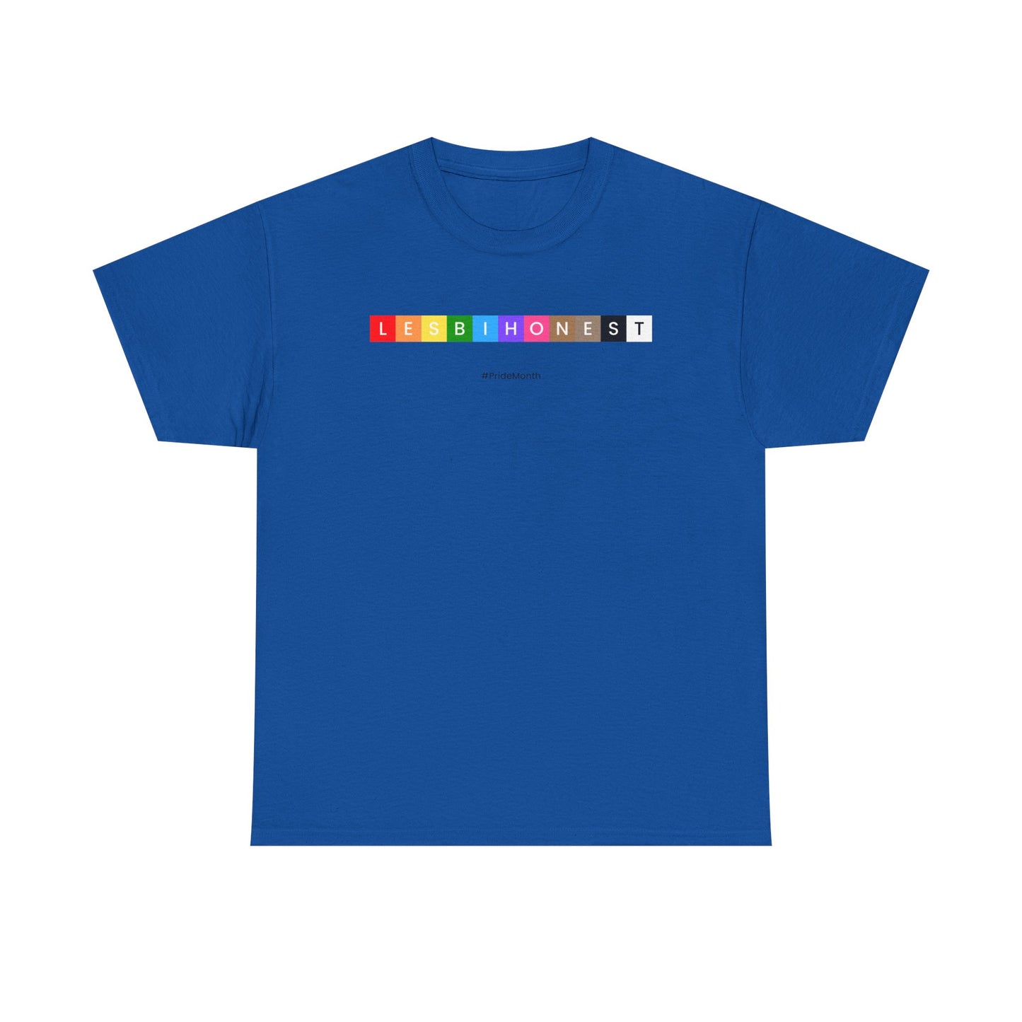Lesbian Pride Unisex Heavy Cotton Tee - Colorful 'LESBIHONEST' Graphic Shirt