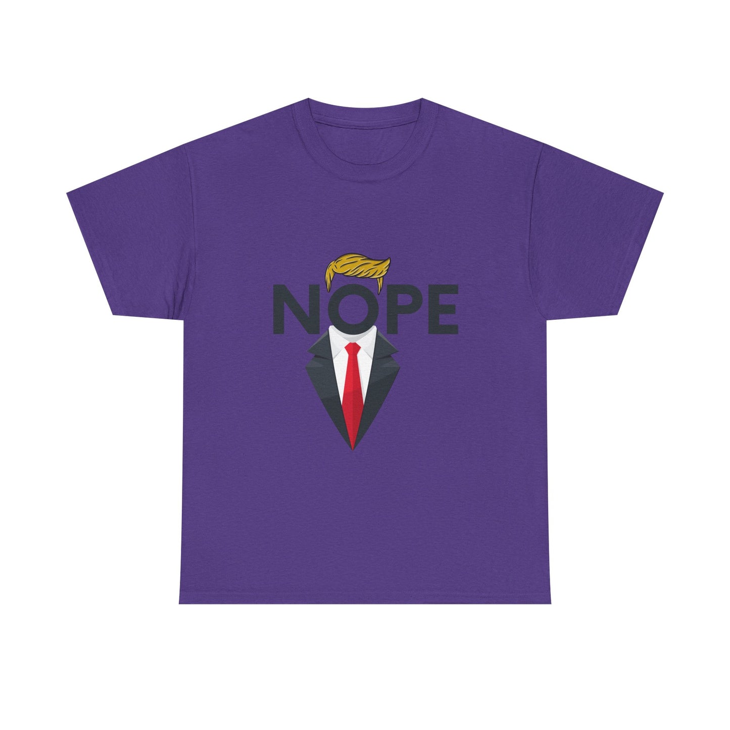 NOPE TRUMP Mocking President Tee, Funny Political Shirt, Unisex Cotton T-Shirt, Election Humor Gift, Statement Tee, Everyday Wear