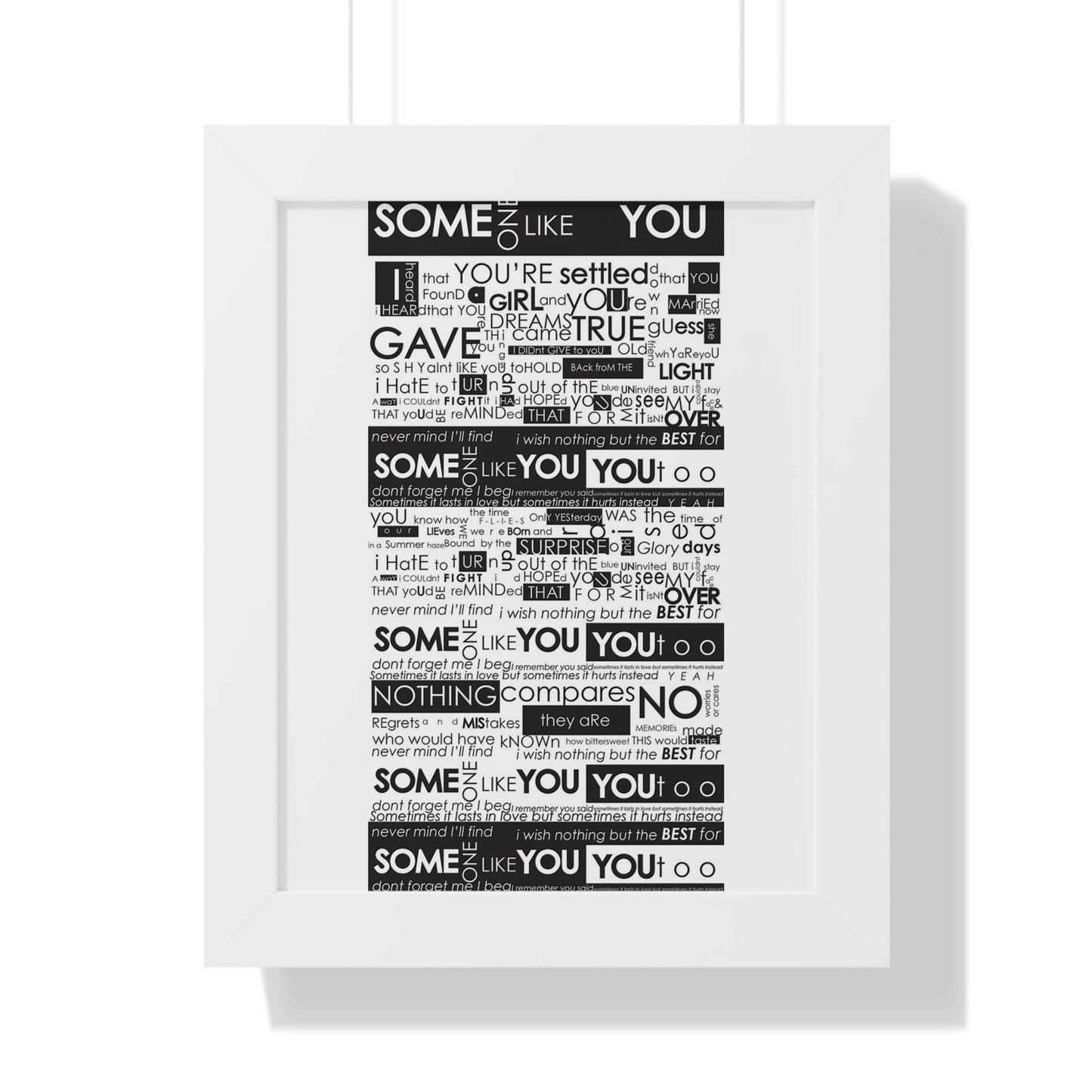 Someone Like You Framed Vertical Poster