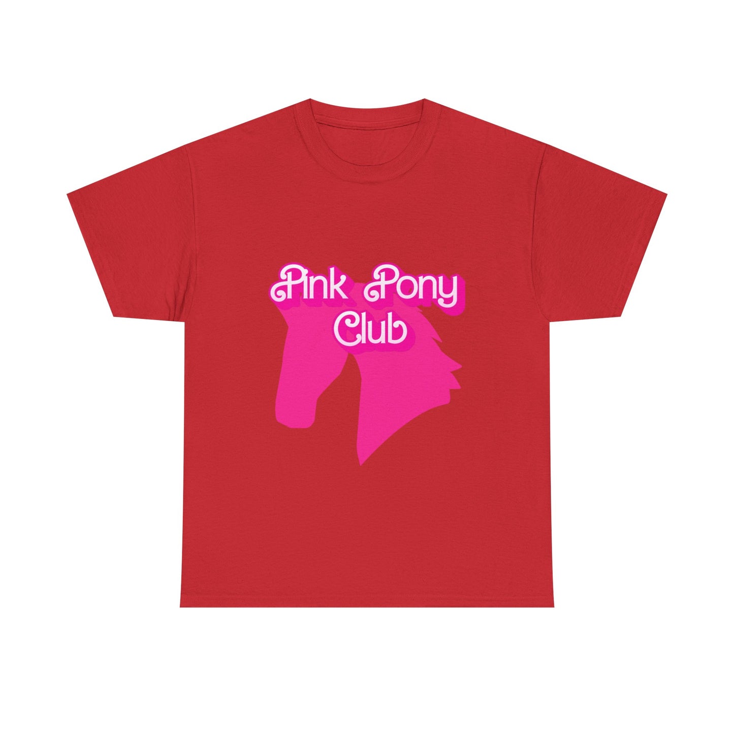 Pink Pony Club Tee - Fun Graphic T-Shirt for Animal Lovers, Horse Enthusiasts, Gifts for Friends, Birthday Parties, Everyday Wear