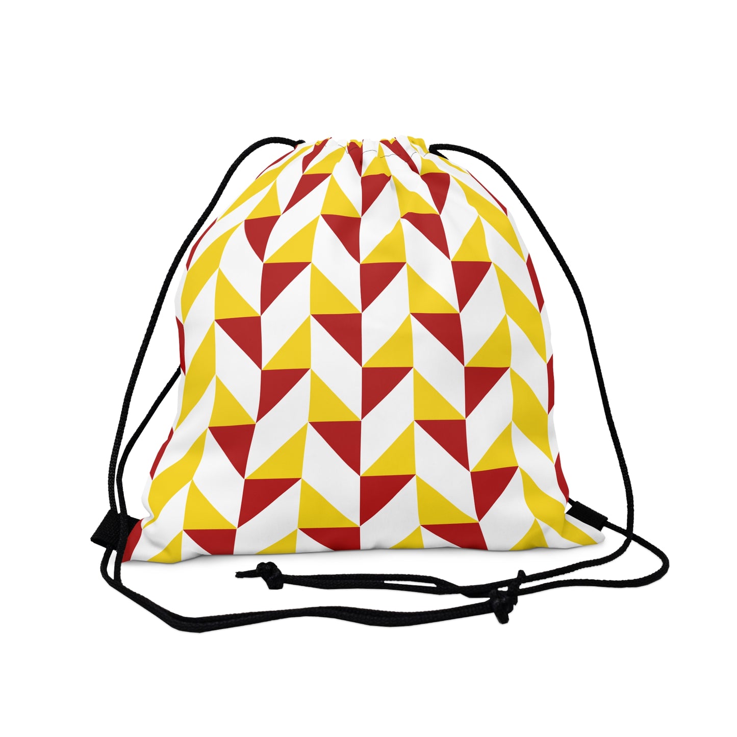 Yellow & Red Outdoor Drawstring Bag