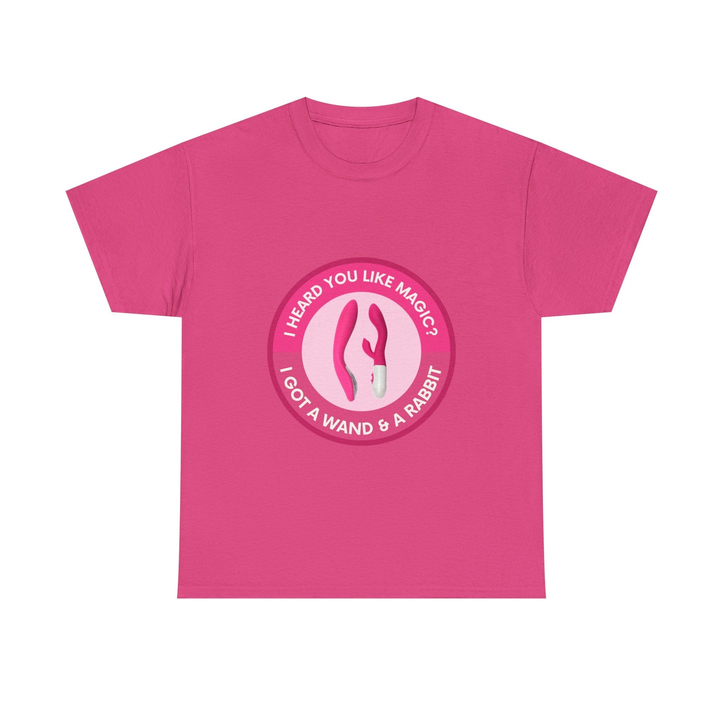 Wand & Rabbit Magic Love Unisex Tee - Casual, Fun, Gift for Friends, Festivals, Occasions, Humor, Creative Design
