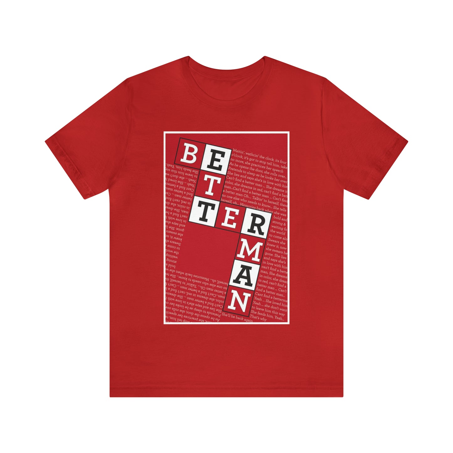 BETTER MAN Unisex Jersey Short Sleeve Tee