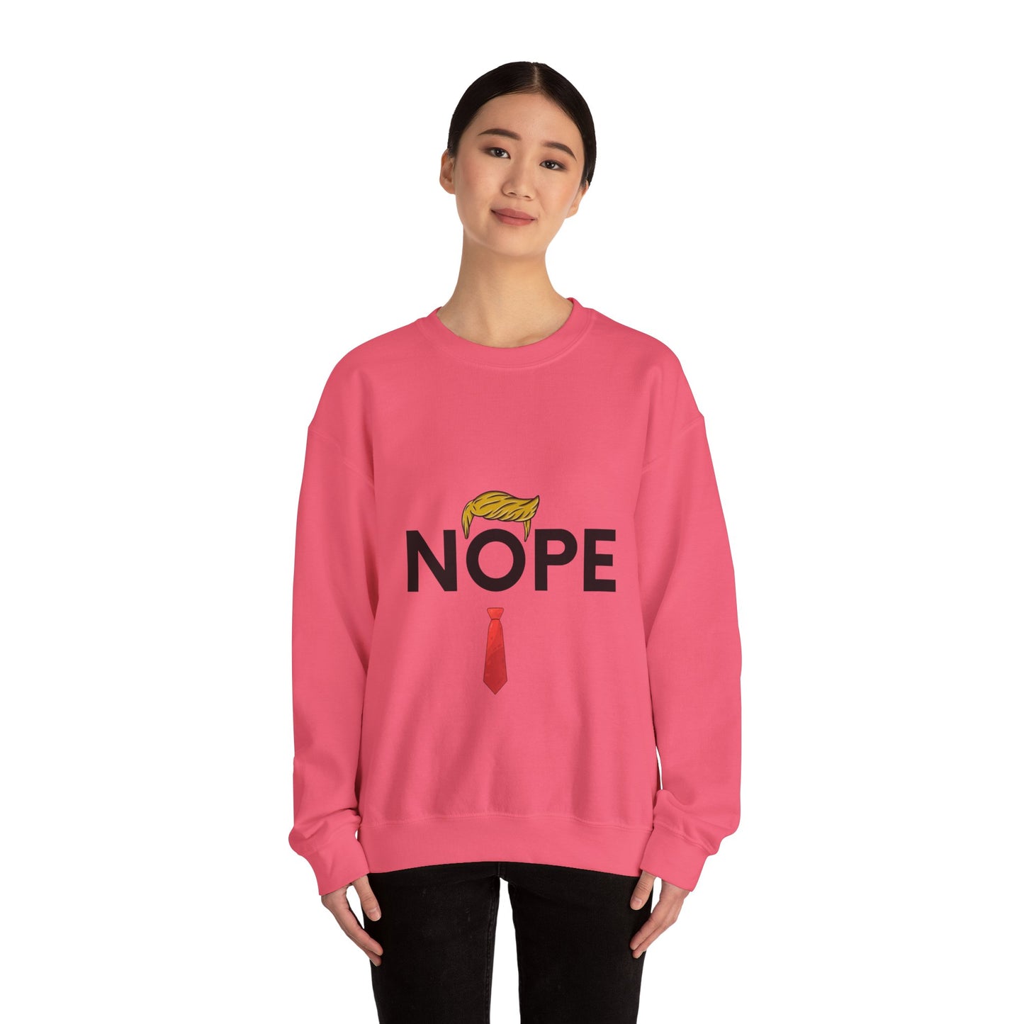 NOPE TRUMP Unisex Heavy Blend™ Crewneck Sweatshirt