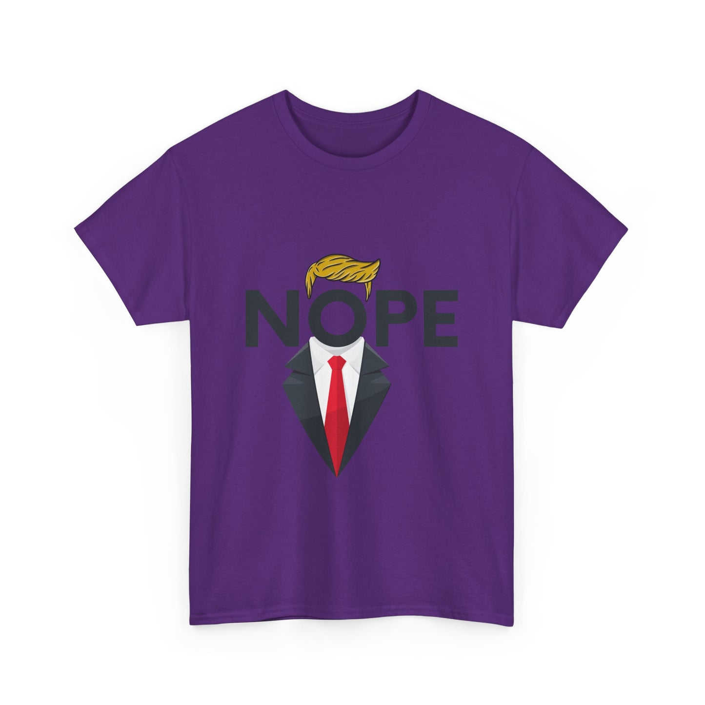 NOPE TRUMP Mocking President Tee, Funny Political Shirt, Unisex Cotton T-Shirt, Election Humor Gift, Statement Tee, Everyday Wear