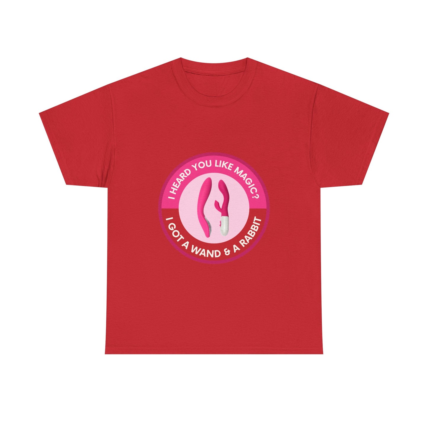 Wand & Rabbit Magic Love Unisex Tee - Casual, Fun, Gift for Friends, Festivals, Occasions, Humor, Creative Design