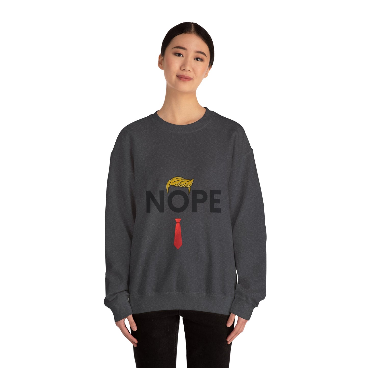 NOPE TRUMP Unisex Heavy Blend™ Crewneck Sweatshirt