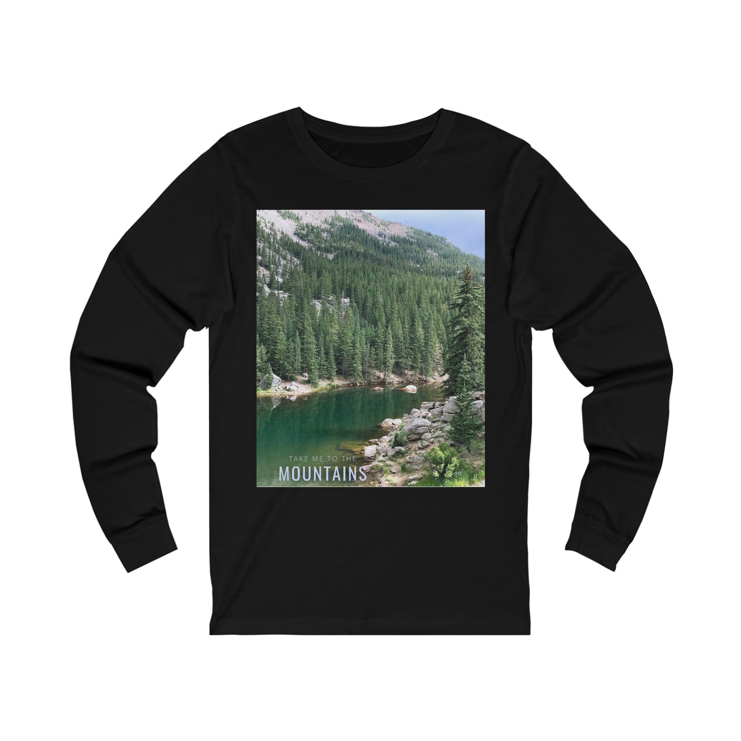TAKE ME BACK TO THE MOUNTAINS Unisex Jersey Long Sleeve Tee
