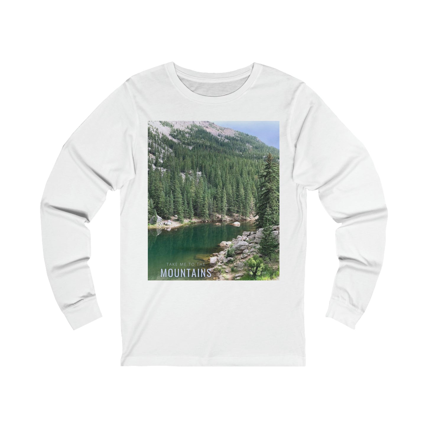 TAKE ME BACK TO THE MOUNTAINS Unisex Jersey Long Sleeve Tee