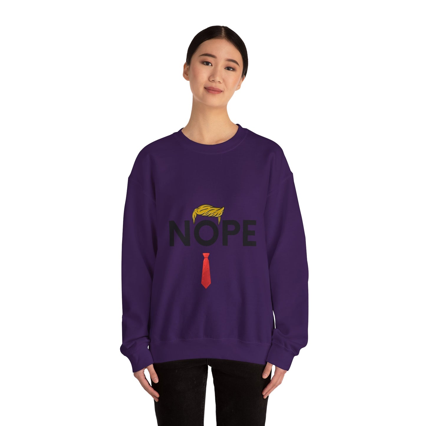 NOPE TRUMP Unisex Heavy Blend™ Crewneck Sweatshirt