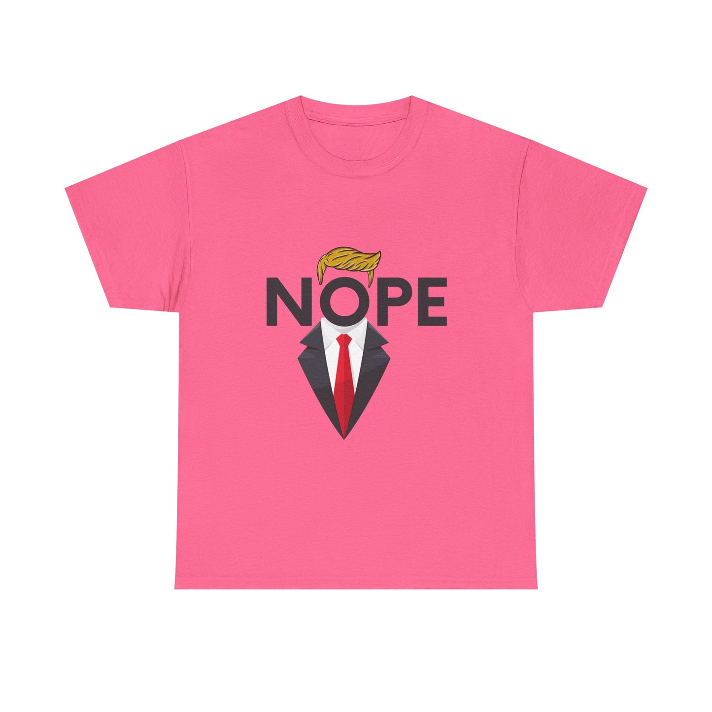 NOPE TRUMP Mocking President Tee, Funny Political Shirt, Unisex Cotton T-Shirt, Election Humor Gift, Statement Tee, Everyday Wear