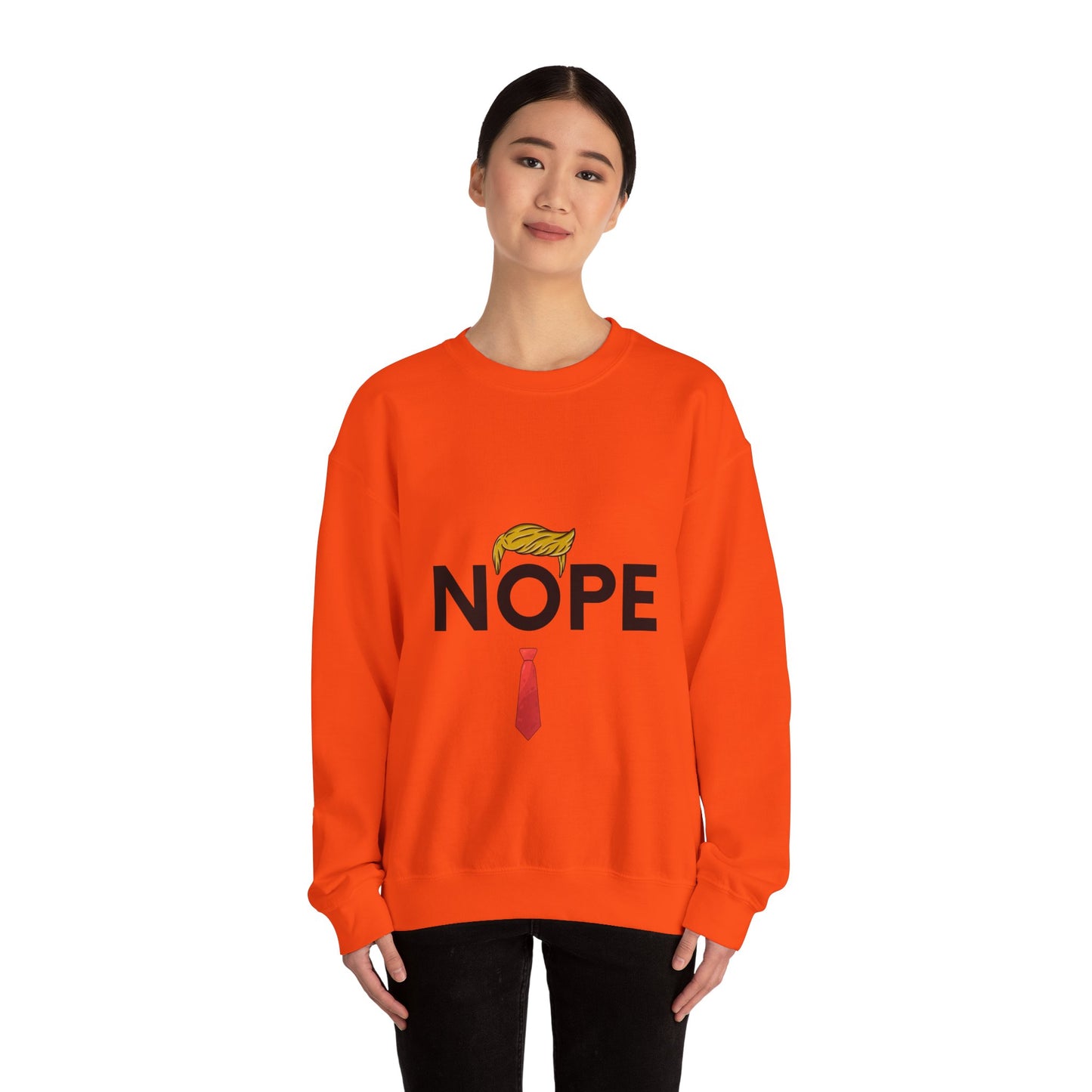 NOPE TRUMP Unisex Heavy Blend™ Crewneck Sweatshirt