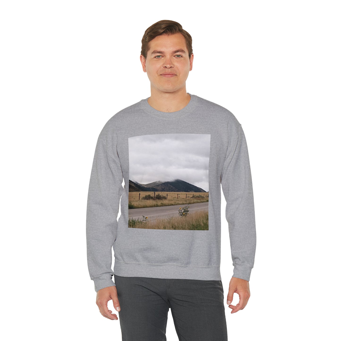 Montana Mountains Unisex Heavy Blend™ Crewneck Sweatshirt