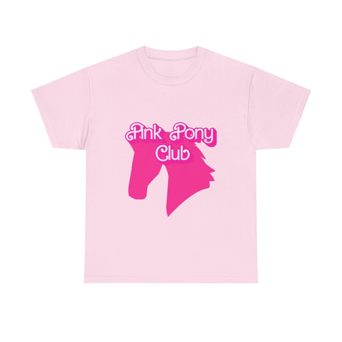 Pink Pony Club Tee - Fun Graphic T-Shirt for Animal Lovers, Horse Enthusiasts, Gifts for Friends, Birthday Parties, Everyday Wear