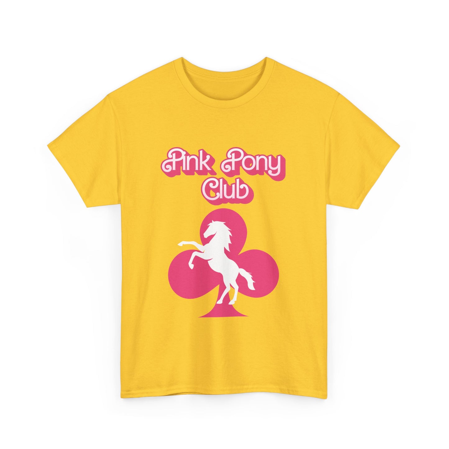 Retro Pink Pony Club Tee | Unisex Cotton Shirt, Graphic Tee, Gift for Horse Lovers, Birthday Celebration, Casual Wear