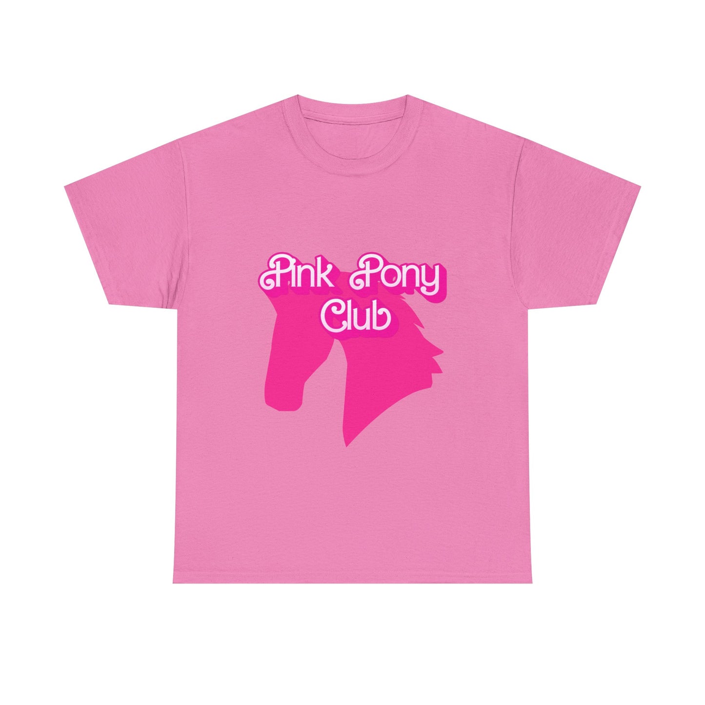 Pink Pony Club Tee - Fun Graphic T-Shirt for Animal Lovers, Horse Enthusiasts, Gifts for Friends, Birthday Parties, Everyday Wear