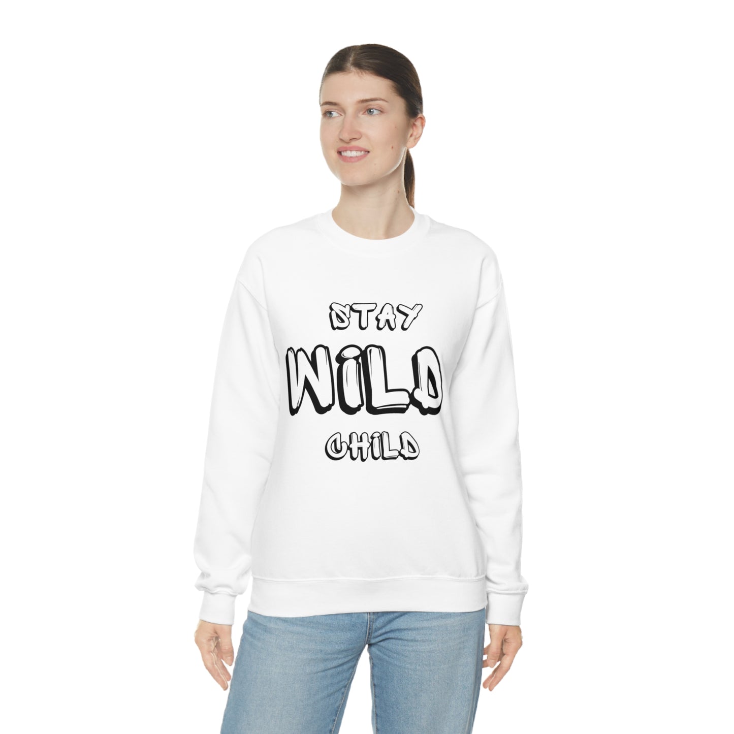 STAY WILD CHILD Unisex Heavy Blend™ Crewneck Sweatshirt