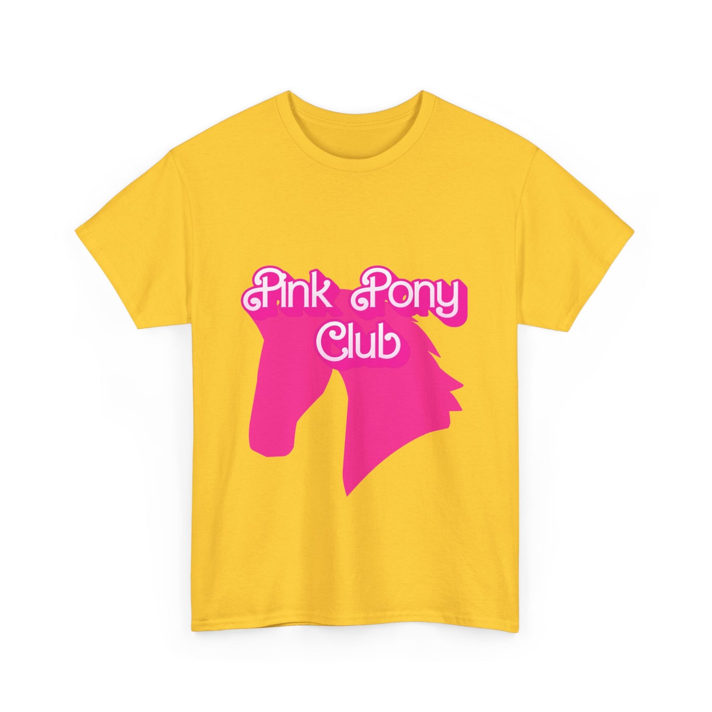 Pink Pony Club Tee - Fun Graphic T-Shirt for Animal Lovers, Horse Enthusiasts, Gifts for Friends, Birthday Parties, Everyday Wear
