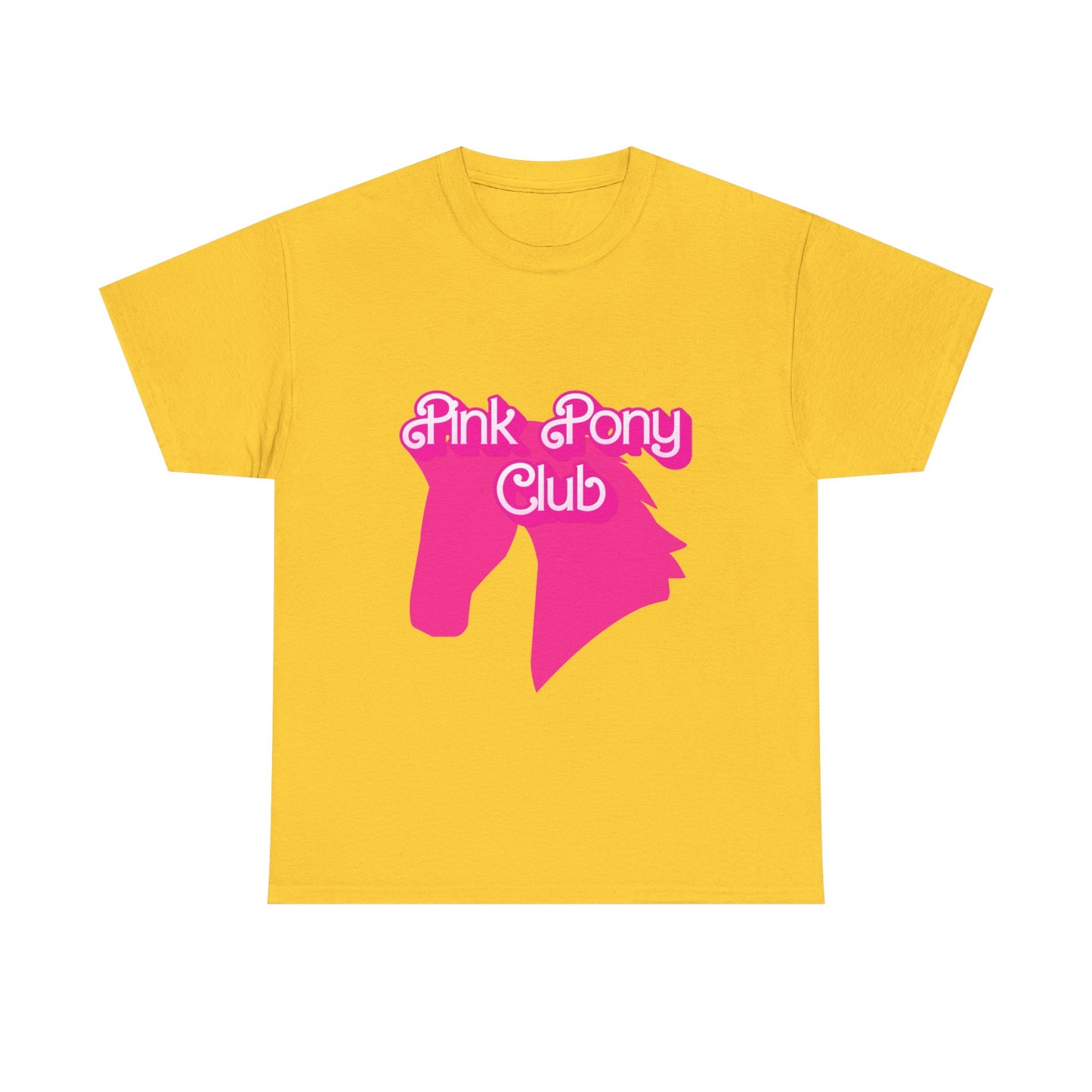 Pink Pony Club Tee - Fun Graphic T-Shirt for Animal Lovers, Horse Enthusiasts, Gifts for Friends, Birthday Parties, Everyday Wear
