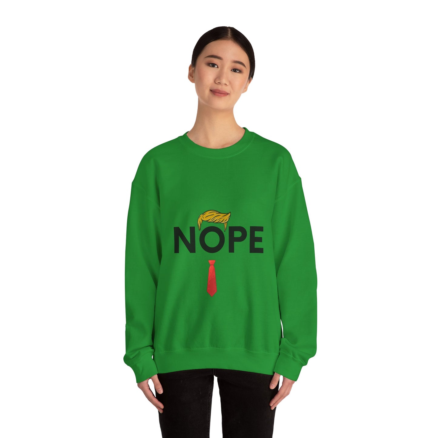 NOPE TRUMP Unisex Heavy Blend™ Crewneck Sweatshirt