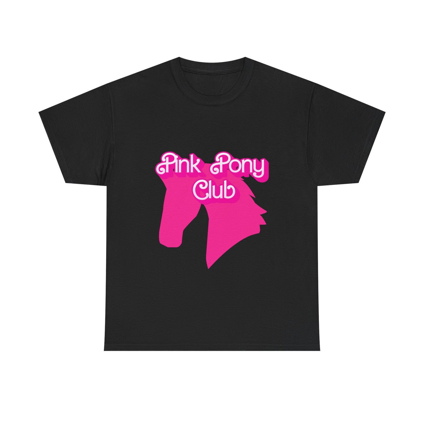 Pink Pony Club Tee - Fun Graphic T-Shirt for Animal Lovers, Horse Enthusiasts, Gifts for Friends, Birthday Parties, Everyday Wear