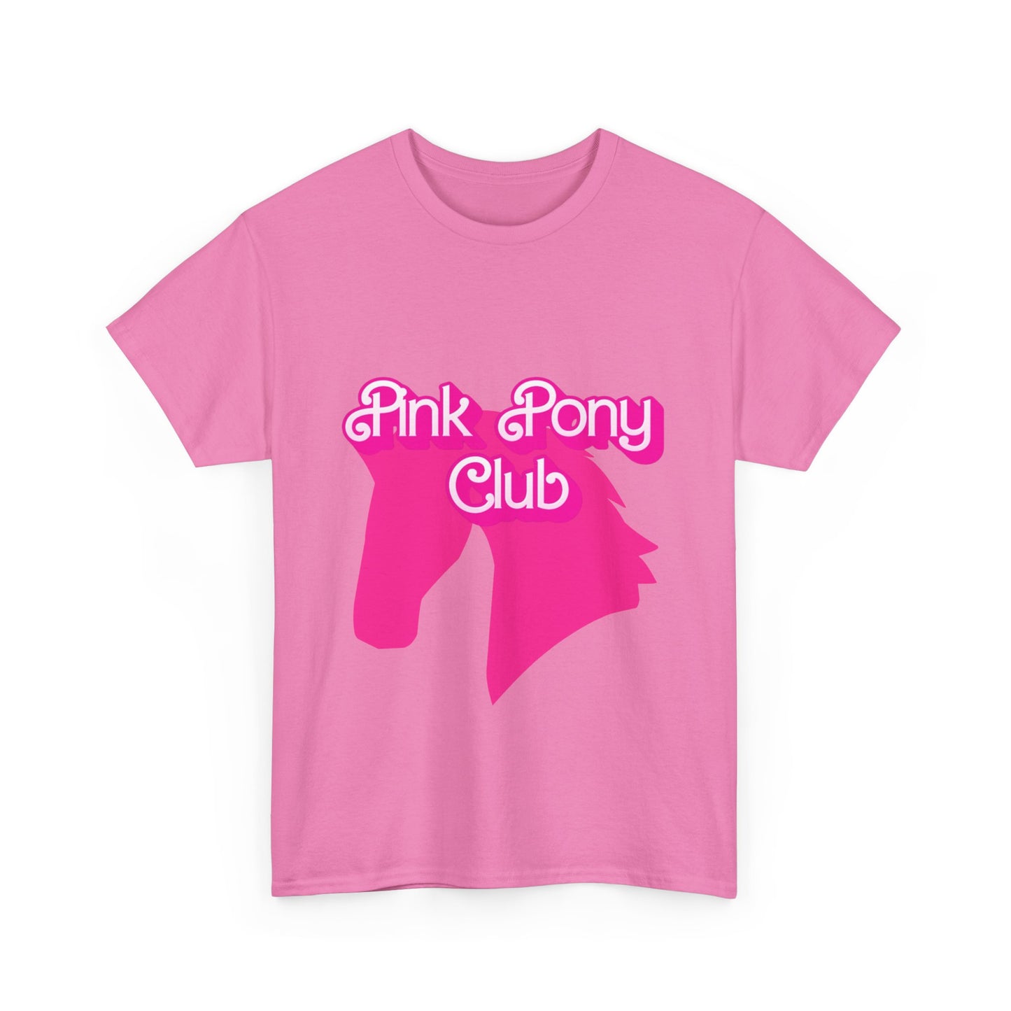 Pink Pony Club Tee - Fun Graphic T-Shirt for Animal Lovers, Horse Enthusiasts, Gifts for Friends, Birthday Parties, Everyday Wear