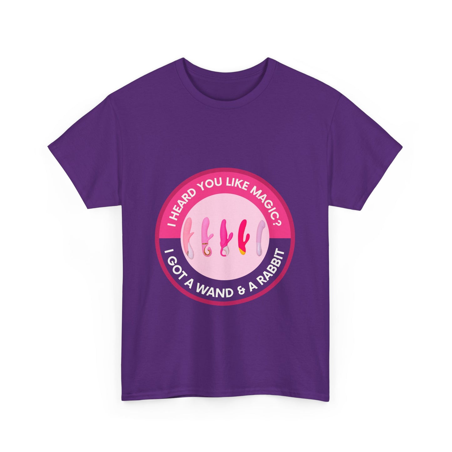 Magic Wand and Rabbit Unisex Tee - Fun Gift for Magic Lovers, Unique Birthday Shirt, Fantasy Apparel, Quirky Casual Wear, Festival Top