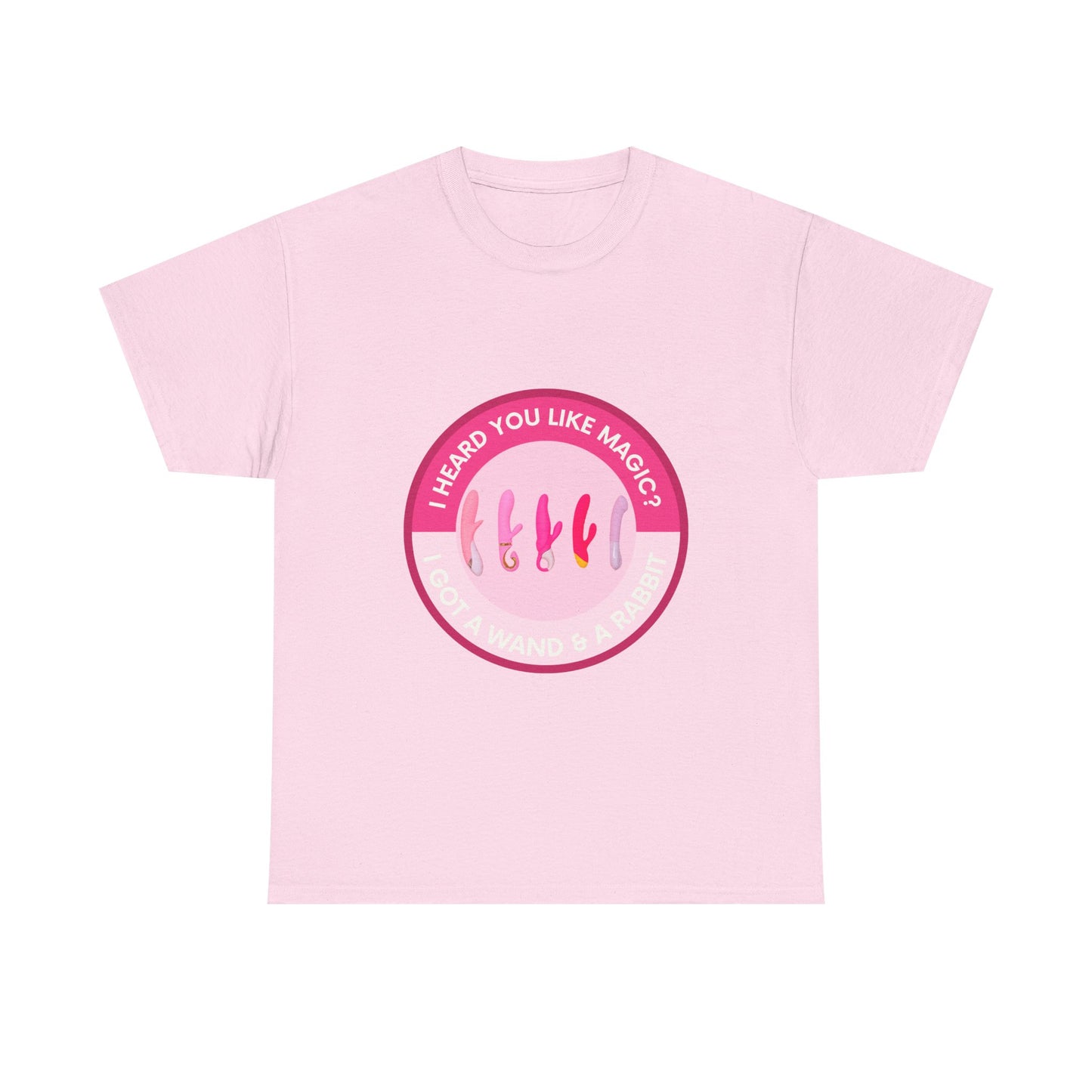 Magic Wand and Rabbit Unisex Tee - Fun Gift for Magic Lovers, Unique Birthday Shirt, Fantasy Apparel, Quirky Casual Wear, Festival Top
