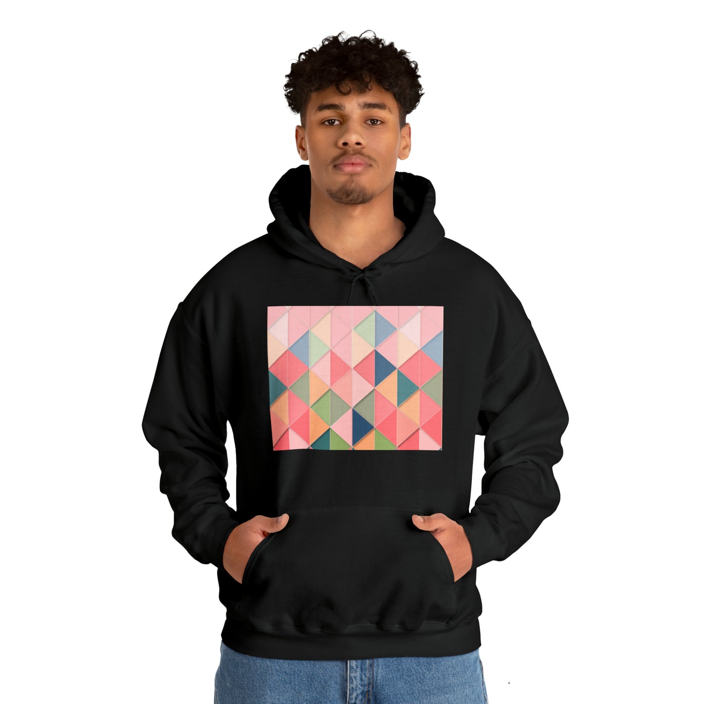Geometric Unisex Heavy Blend™ Hooded Sweatshirt