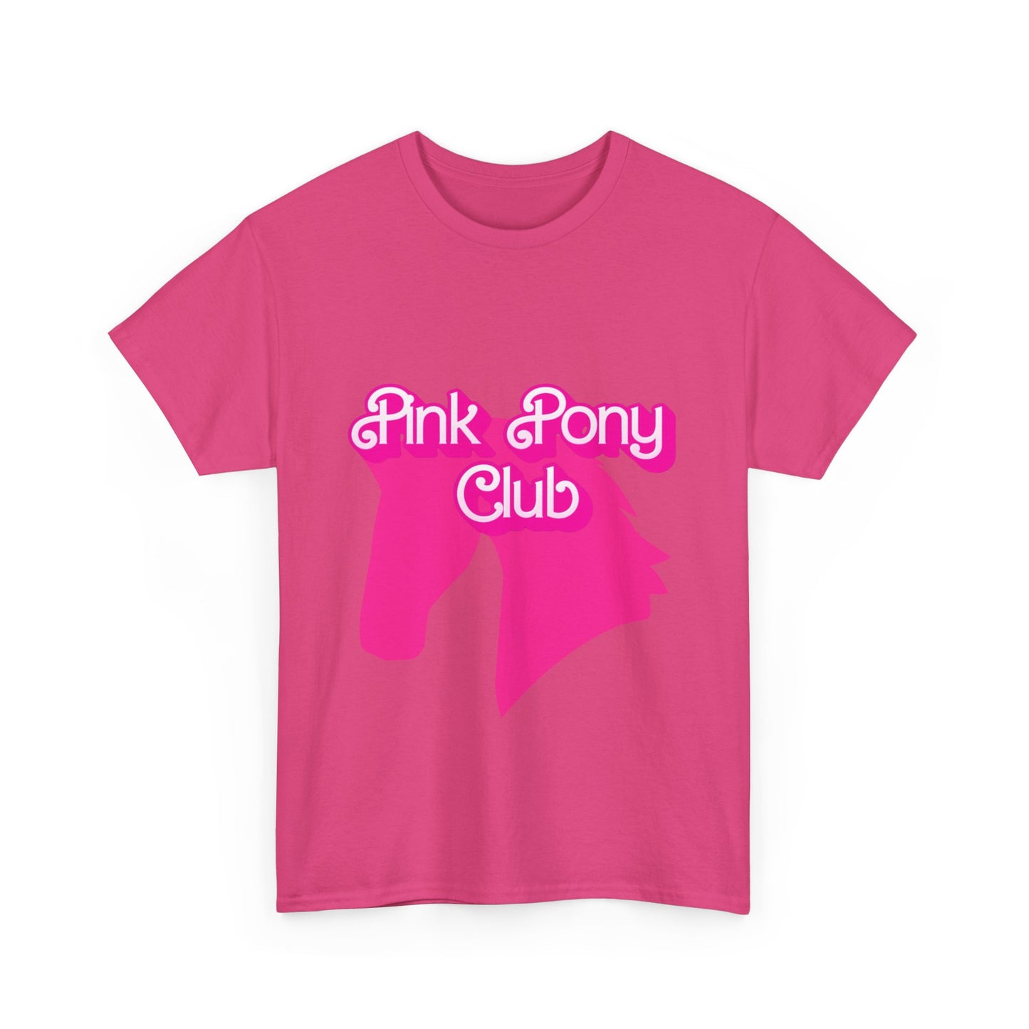 Pink Pony Club Tee - Fun Graphic T-Shirt for Animal Lovers, Horse Enthusiasts, Gifts for Friends, Birthday Parties, Everyday Wear