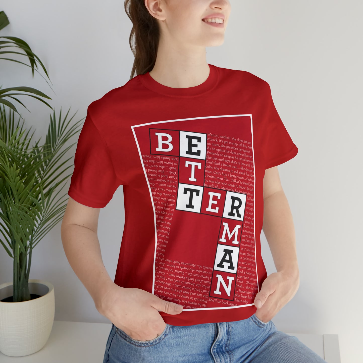 BETTER MAN Unisex Jersey Short Sleeve Tee