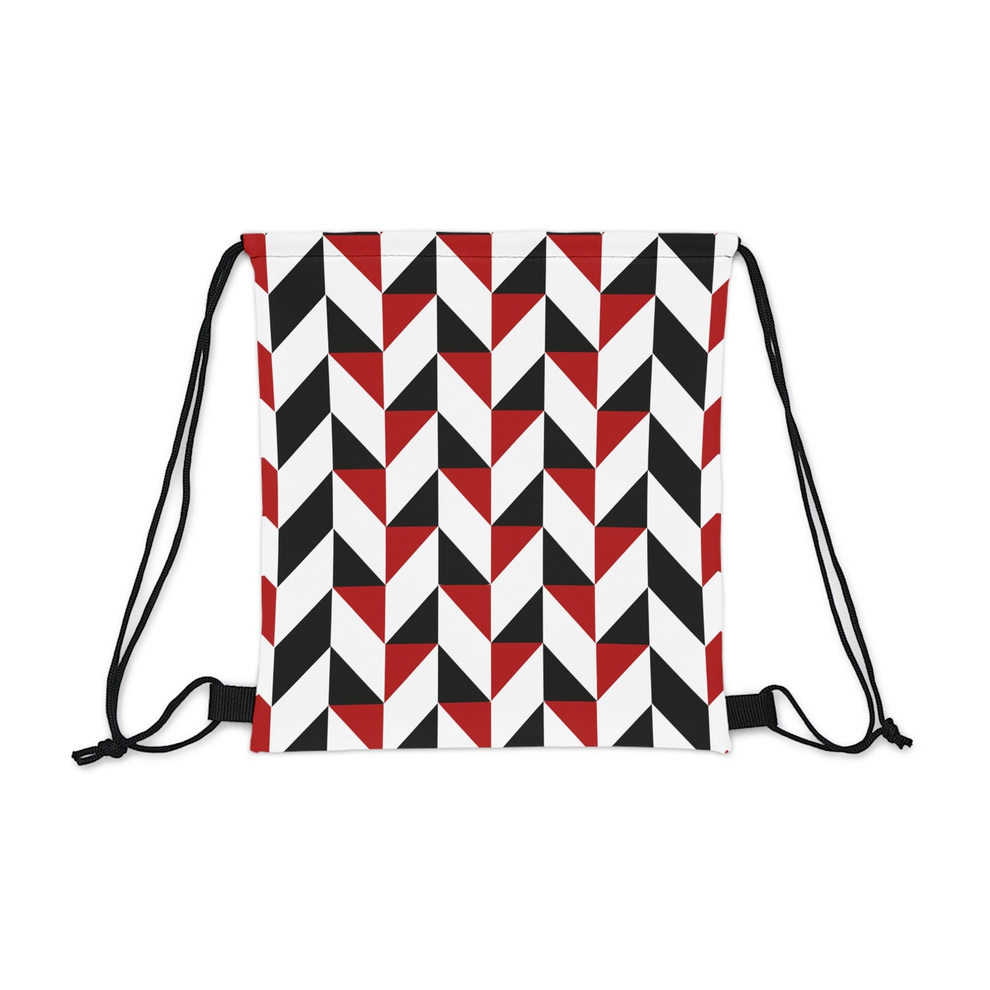 Black & Red Outdoor Drawstring Bag