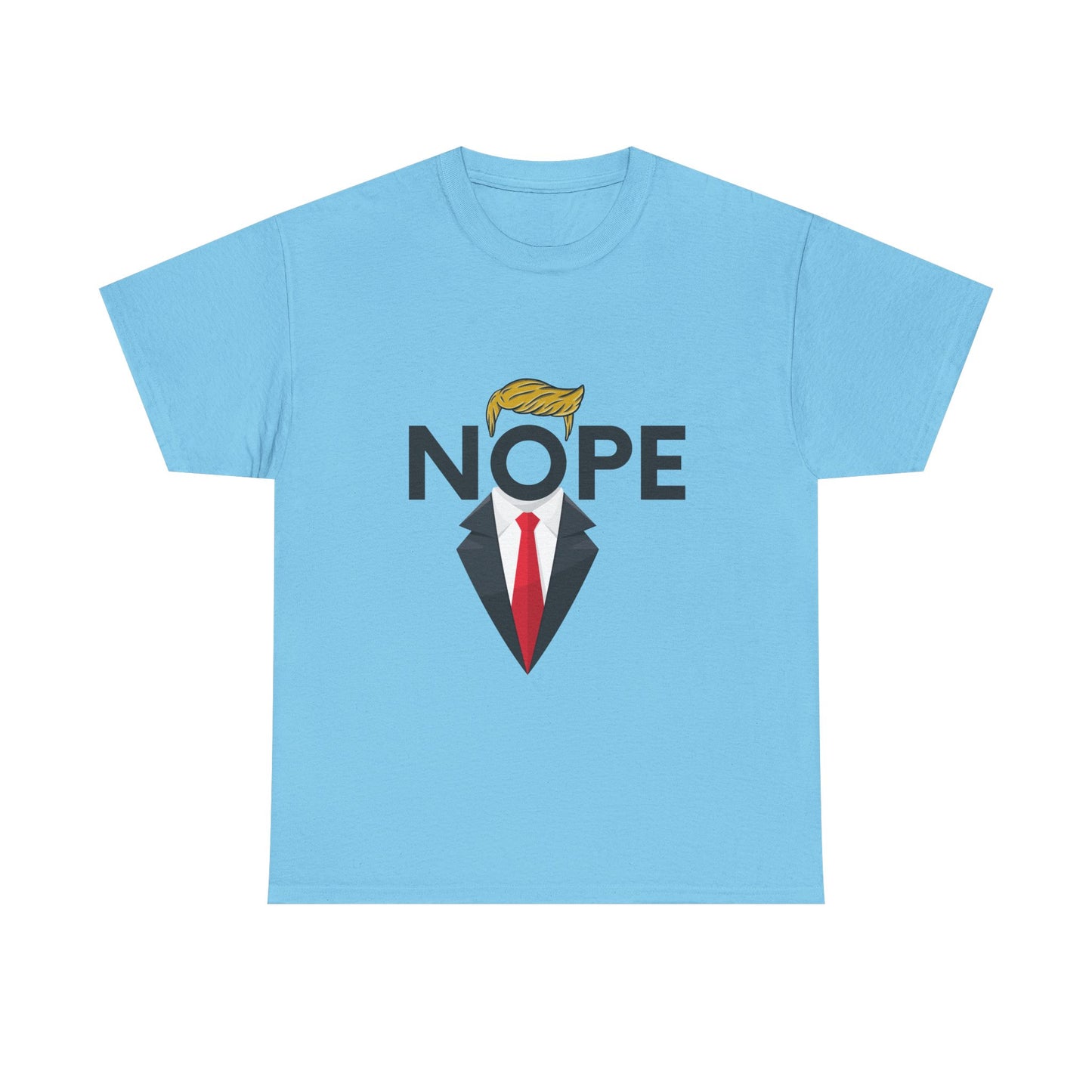 NOPE TRUMP Mocking President Tee, Funny Political Shirt, Unisex Cotton T-Shirt, Election Humor Gift, Statement Tee, Everyday Wear