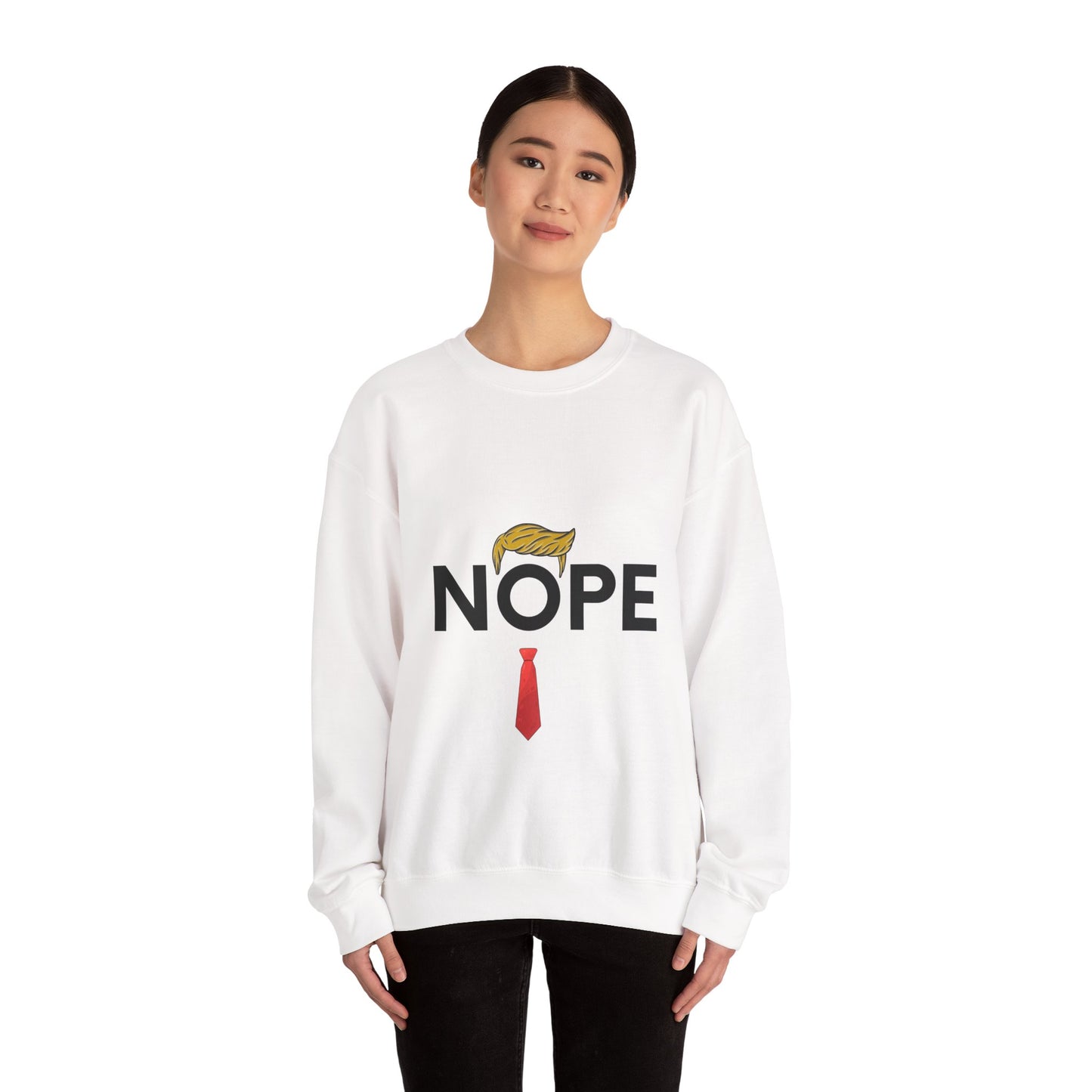 NOPE TRUMP Unisex Heavy Blend™ Crewneck Sweatshirt